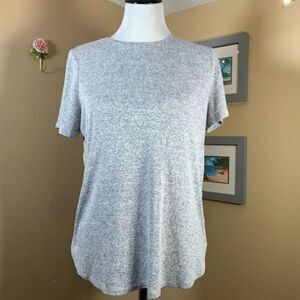 ANN TAYLOR | High Low Grey Sweater Tee - Women’s Petite Small
